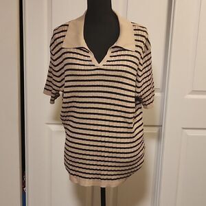 Short sleeve, collared sweaters BUNDLE OF 2